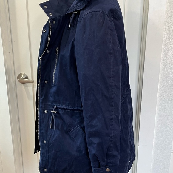 NWOT WoolOver cotton coat with buttoned in lining - Picture 11 of 13